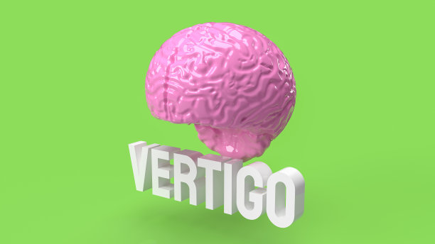 大脑和眩晕的sci或医学概念3d渲染文本图片下载
