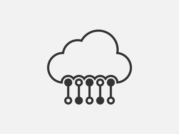 科技图标云计算连接大图片下载