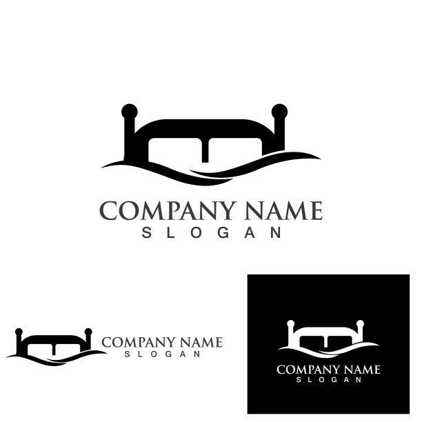 床的标志和符号eps10图片下载