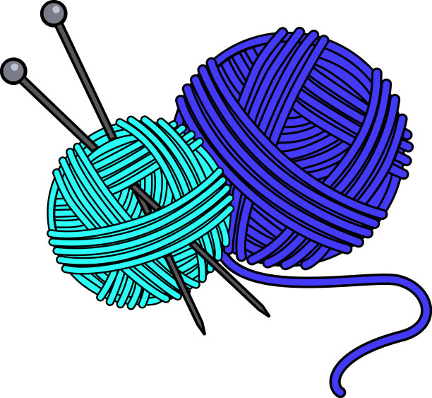 毛线团:用针编织用的毛线团图片下载