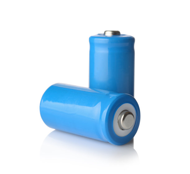 电池隔离在白色。图片下载