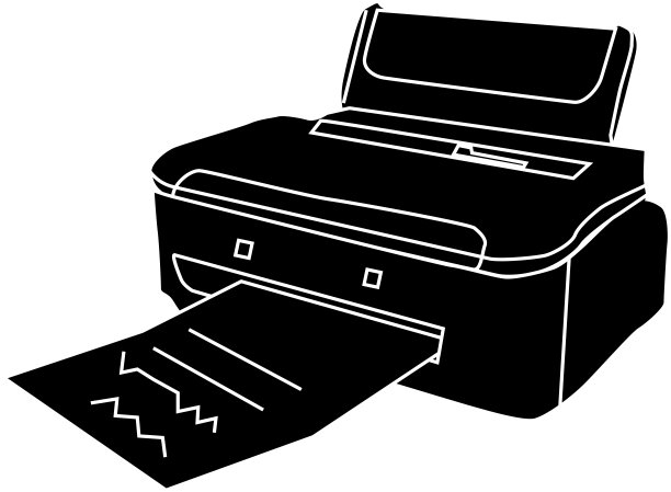 打印的打印机轮廓图片下载