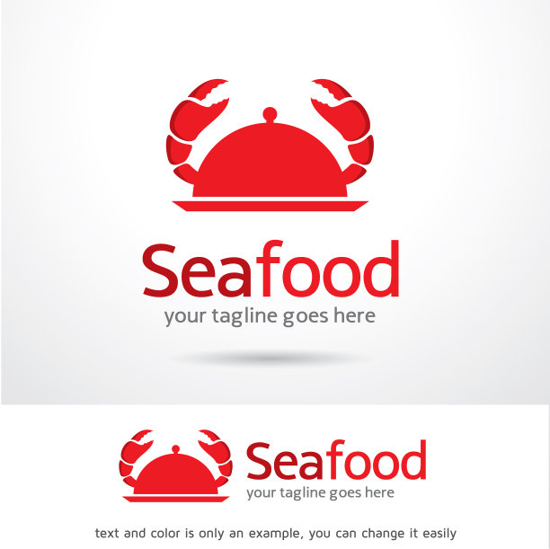 海产品标志模板图片下载