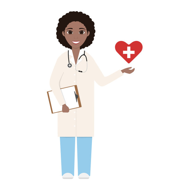 拿着听诊器的医生或护士拿着听诊器。非裔美国女性图片下载