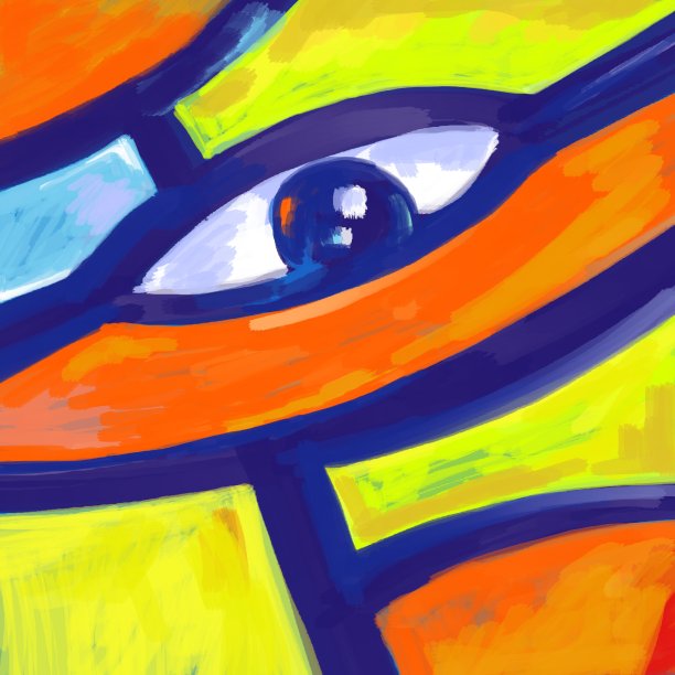 抽象眼睛立方数字艺术品(数字艺术)JPG格式图片下载