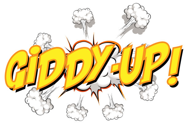 带有令人眼花缭乱的文本的滑稽讲话泡泡图片下载