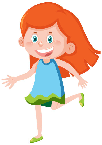 可爱的长发女孩图片下载