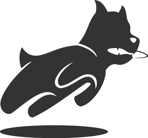 跳狗咬飞盘动物宠物游戏玩图片下载