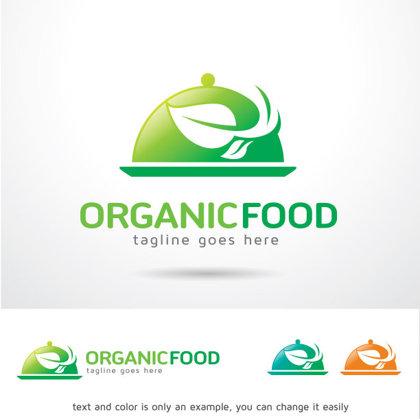 有机食品标志模板图片下载