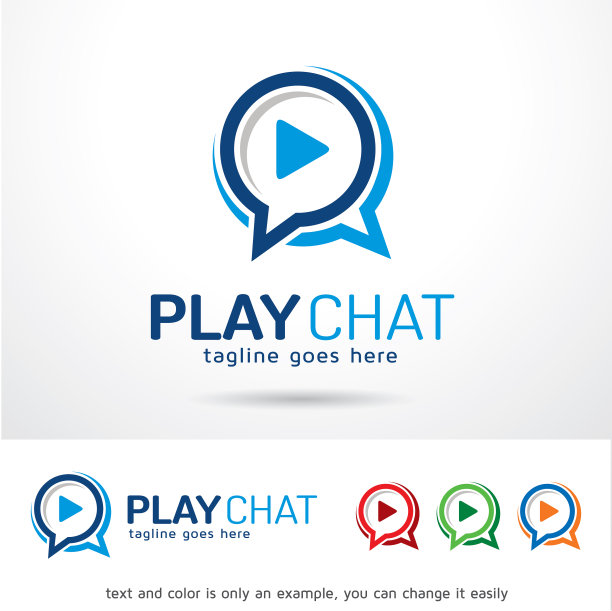玩聊天logo模板图片下载