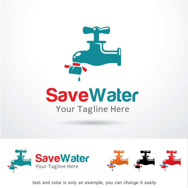 节约用水标志模板图片下载