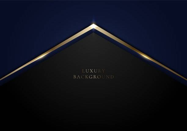 抽象模板上有黑色和金色的箭头图片下载