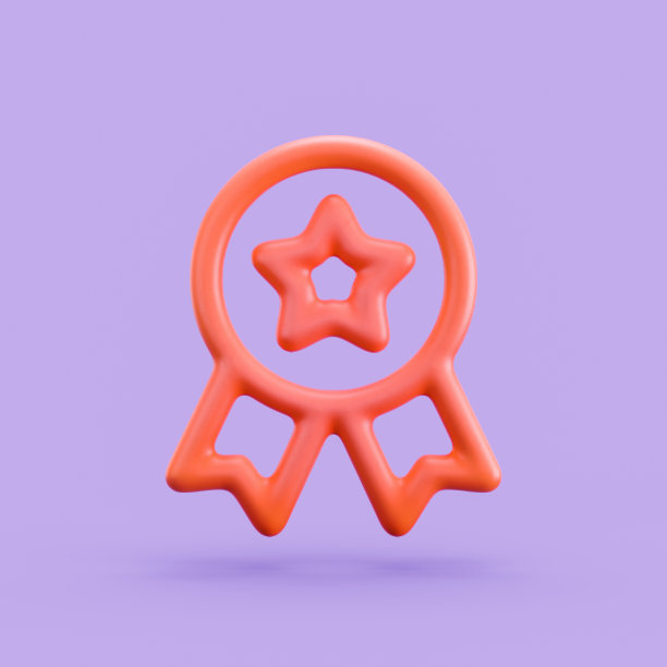 游戏3D图标，帽徽，徽章图标，单色单色轮廓图标，3D渲染图片下载