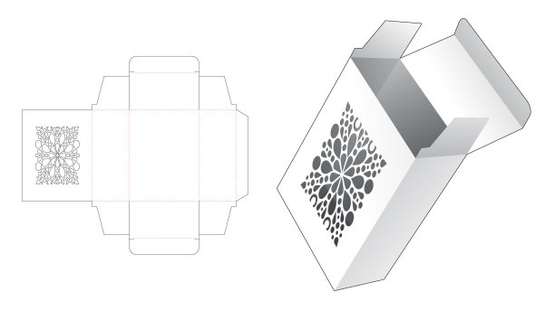 肥皂盒曼荼罗图案模切模板图片下载