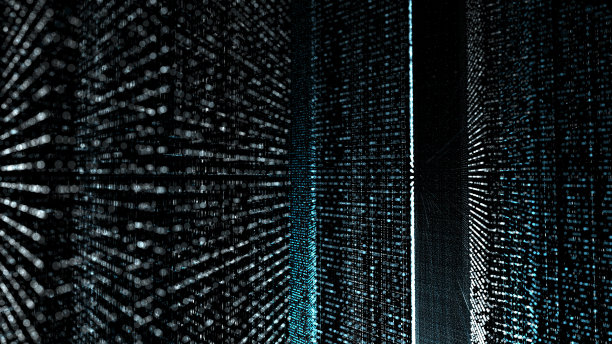 全球数字城市的3D插图，抽象的技术背景图片下载