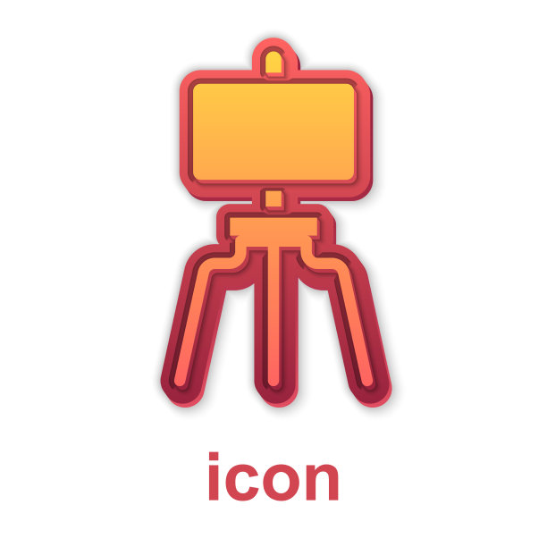 金木画架或绘画艺术板图标图片下载