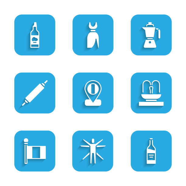 设置位置旗意大利维特鲁威人瓶图片下载