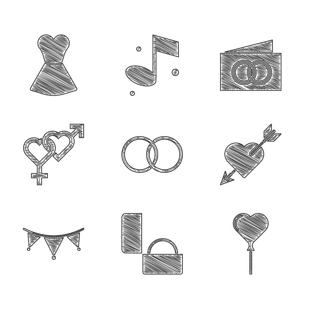 放置结婚戒指、钻石订婚气球图片下载