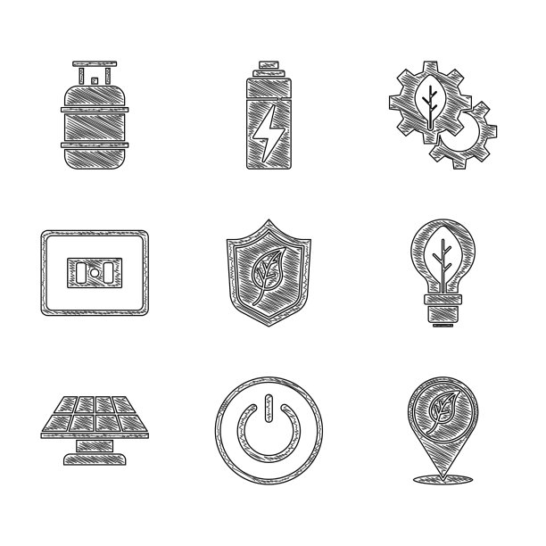 设置防护罩与叶片电源按钮的位置图片下载