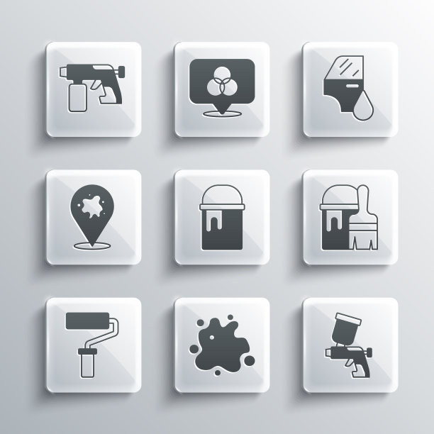 设置喷漆枪斗与刷辊图片下载