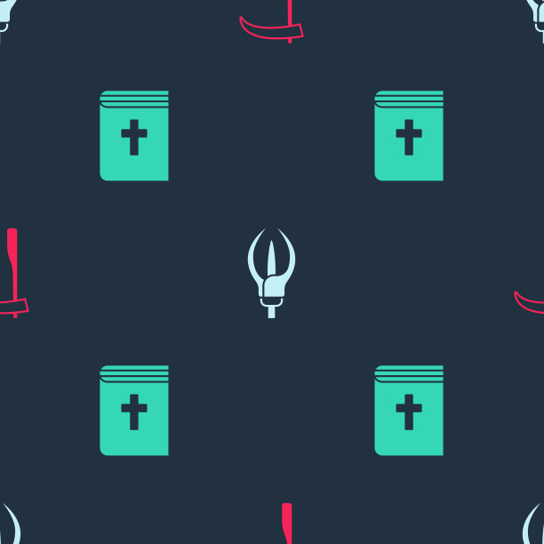 把镰刀，百合花和圣经放在上面图片下载