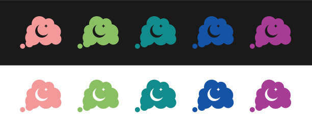 将梦想图标隔离在黑白上图片下载