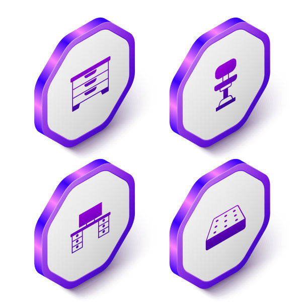 设等距抽屉柜、办公椅、办公桌图片下载