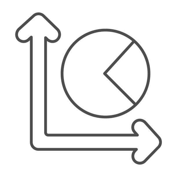 薄三分之一的图形和饼状图图片下载