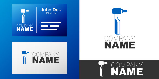 象形牙钻图标孤立在白色图片下载