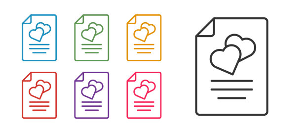 将婚约图标孤立在白色上图片下载