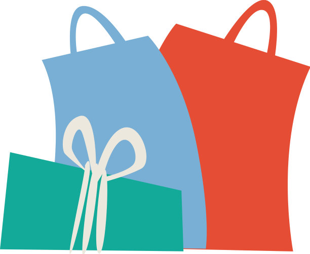 袋子和包裹礼物和礼物庆祝图片下载