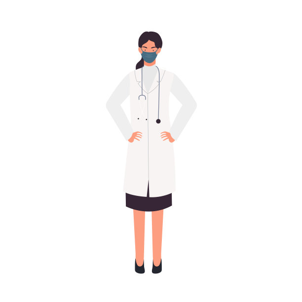 戴医用口罩的女医生图片下载