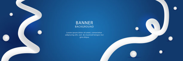 蓝色横幅模板设计的网页简单图片下载