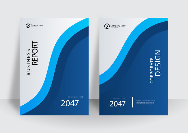 现代蓝色抽象商业背景图片下载