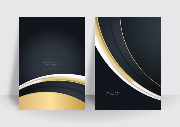 抽象金黑底图片下载