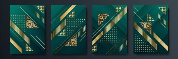 抽象的黑色背景与几何形状和图片下载