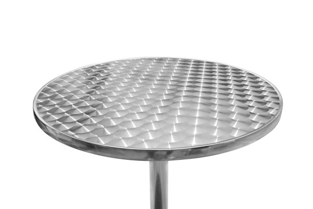 金属台面隔离在白色背景图片下载