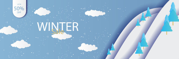 冬季圣诞特卖横幅图片下载