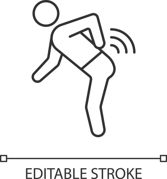 背部风湿线性图标图片下载