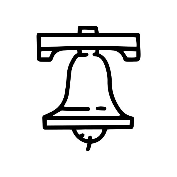 钟线涂鸦简单图标设计图片下载