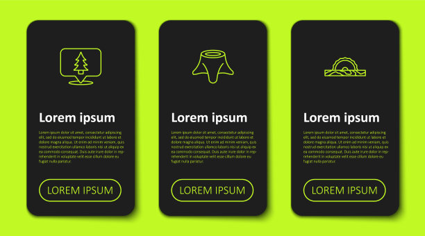 设置森林树桩和树桩线位置图片下载