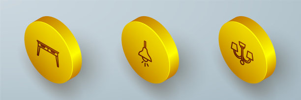 设置等距线办公台灯挂和图片下载