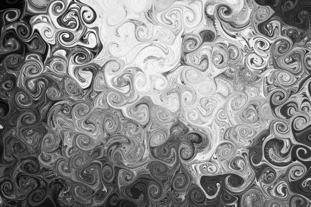 抽象灰色液化图案黑白背景。图片下载