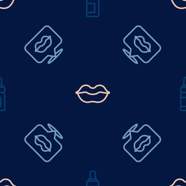 设定线精油瓶微笑唇和上图片下载