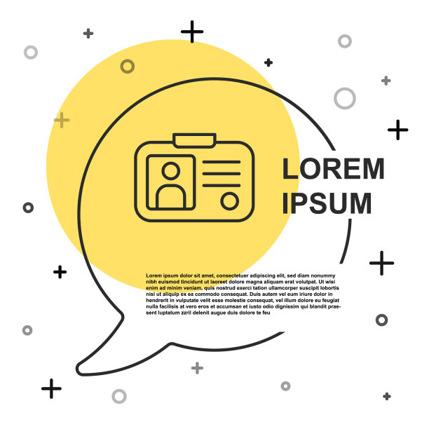 黑线出租车驾驶证图标孤立上图片下载