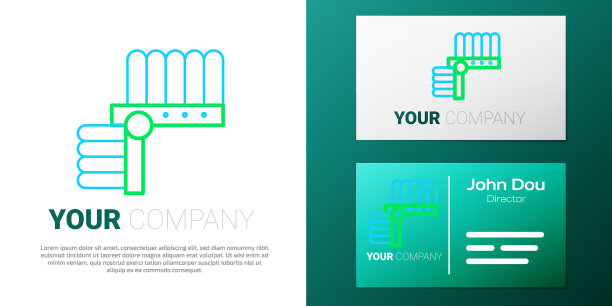 线条印度头饰与羽毛图标孤立图片下载