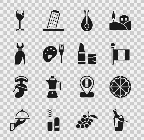 葡萄酒装在桶披萨旗帜意大利图片下载