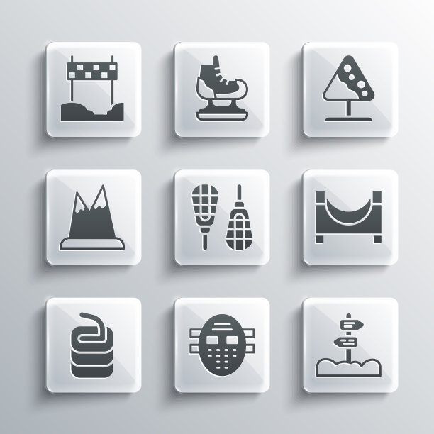 设冰球面具路交通路标滑板公园图片下载