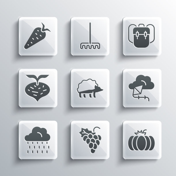 集葡萄果南瓜风筝刺猬云图片下载