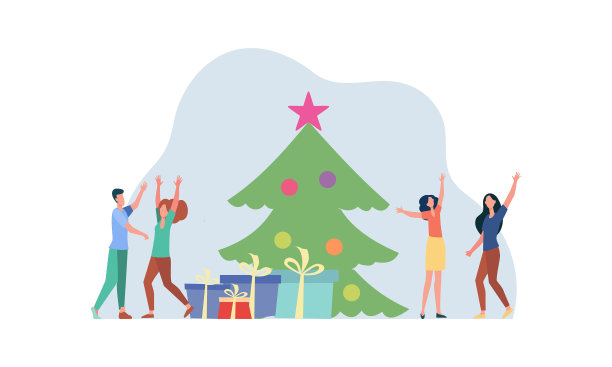 人们庆祝圣诞节图片下载